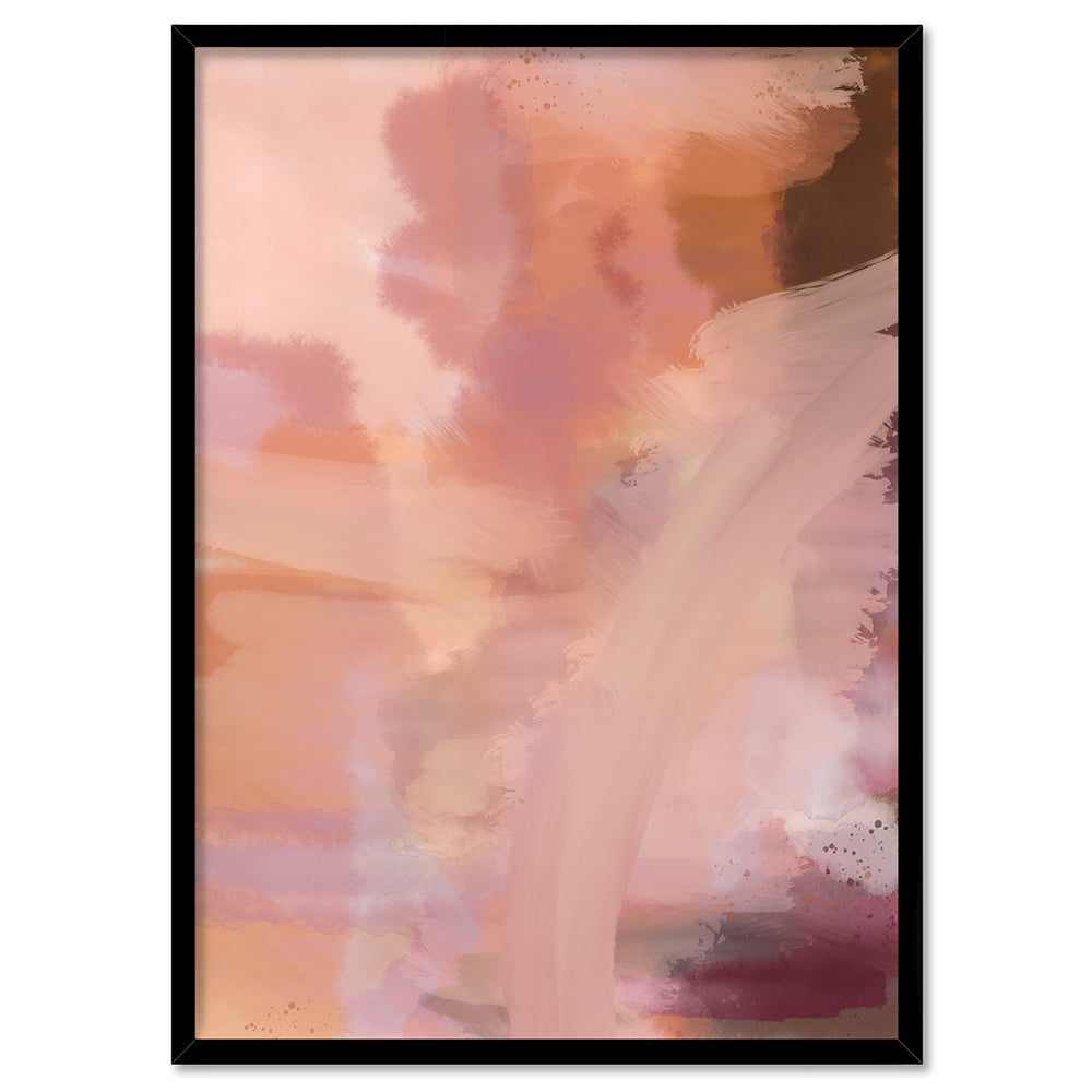 Haze - Art Print by Nicole Schafter, Poster, Stretched Canvas, or Framed Wall Art Print, shown in a black frame