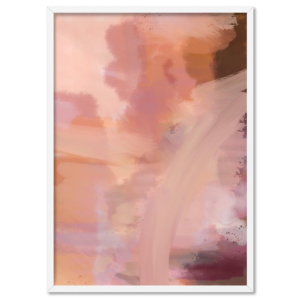 Haze - Art Print by Nicole Schafter, Poster, Stretched Canvas, or Framed Wall Art Print, shown in a white frame