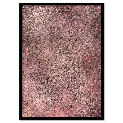 Ice - Art Print by Nicole Schafter, Poster, Stretched Canvas, or Framed Wall Art Print, shown in a black frame