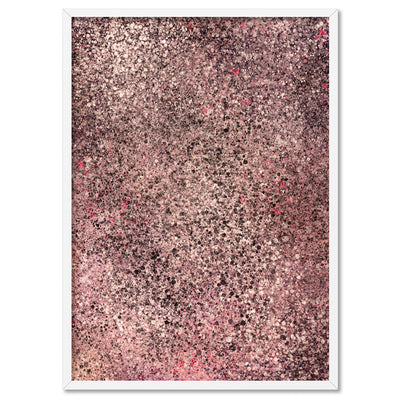 Ice - Art Print by Nicole Schafter, Poster, Stretched Canvas, or Framed Wall Art Print, shown in a white frame