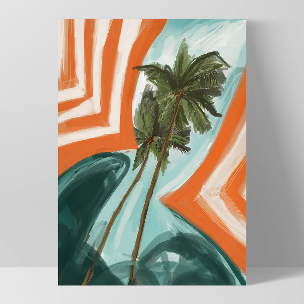 Run to Paradise - Art Print by Nicole Schafter, Poster, Stretched Canvas, or Framed Wall Art Print, shown as a stretched canvas or poster without a frame