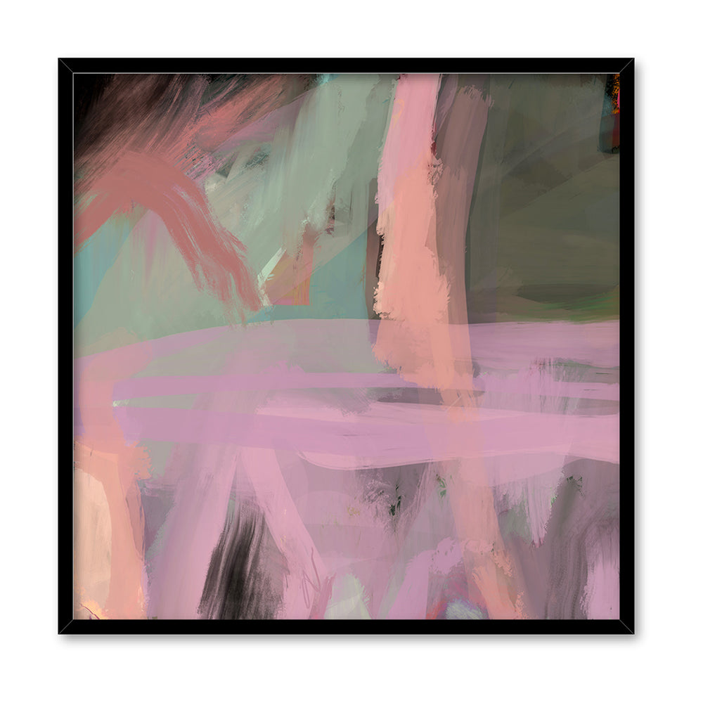 Self Sooth - Square Art Print by Nicole Schafter, Poster, Stretched Canvas, or Framed Wall Art Print, shown in a black frame