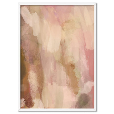Sand and Rose I - Art Print by Nicole Schafter, Poster, Stretched Canvas, or Framed Wall Art Print, shown in a white frame