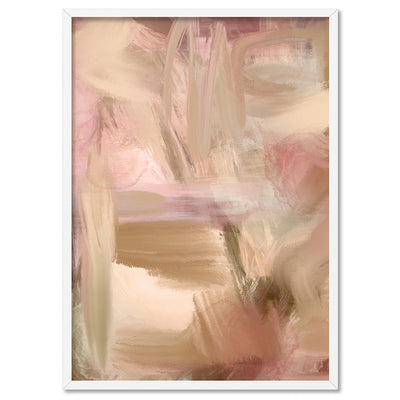 Sand and Rose II - Art Print by Nicole Schafter, Poster, Stretched Canvas, or Framed Wall Art Print, shown in a white frame
