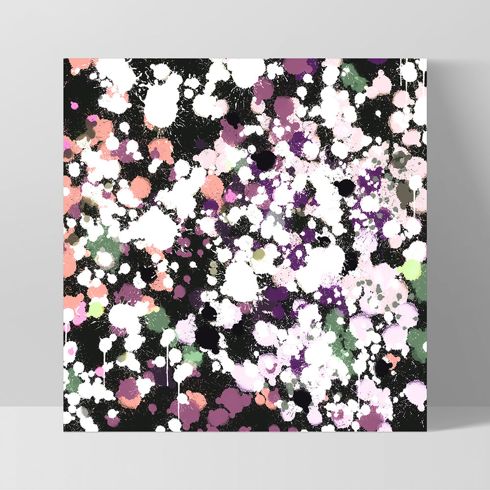 Scatterdance I - Square Art Print by Nicole Schafter, Poster, Stretched Canvas, or Framed Wall Art Print, shown as a stretched canvas or poster without a frame