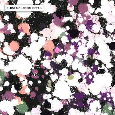 Scatterdance I - Square Art Print by Nicole Schafter, Poster, Stretched Canvas or Framed Wall Art, Close up View of Print Resolution