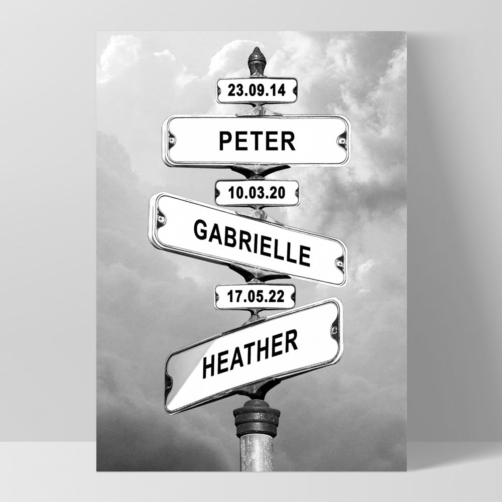 Strret Sign Photo Cards Custom Street Signs Print Personalised Signs with Your Names – Print ...