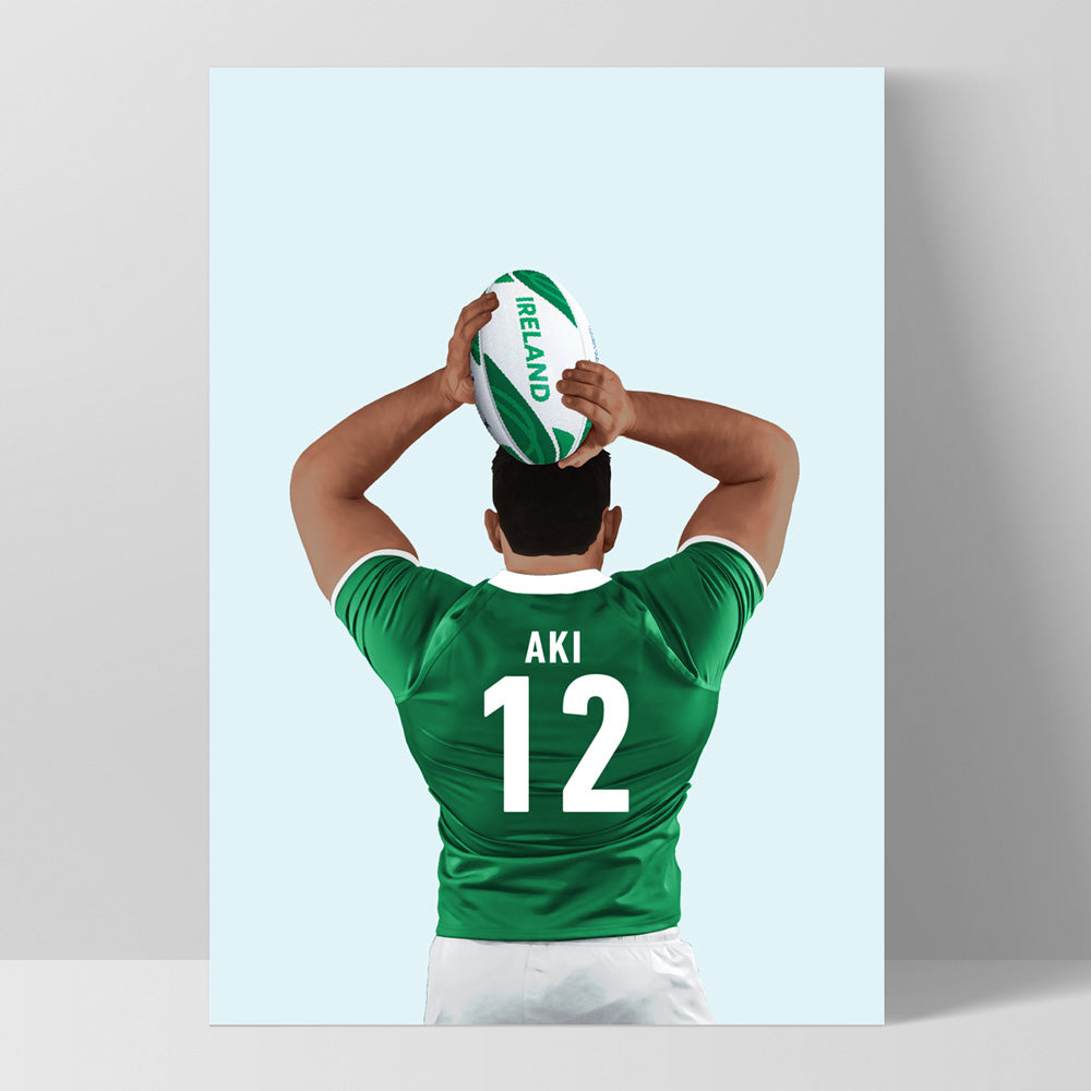 Custom Rugby Banners Custom Rugby Poster, Personalise Your Colours Names Numbers – Print and ...