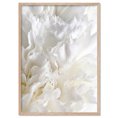 Chrysanthemum Dance I - Art Print, Poster, Stretched Canvas, or Framed Wall Art Print, shown in a natural timber frame