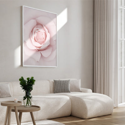 Rose Dance I - Art Print, Poster, Stretched Canvas or Framed Wall Art Prints, shown framed in a room