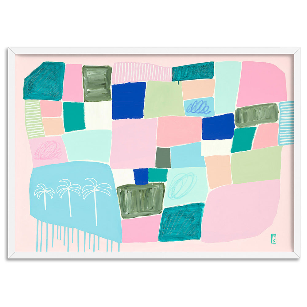 Modern Australian Coastal Print by Poppy Key. Wall Art Print – Print ...