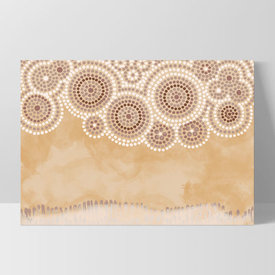 Ochre Sandstone Country - Art Print by Renee Molineaux, Poster, Stretched Canvas, or Framed Wall Art Print, shown as a stretched canvas or poster without a frame