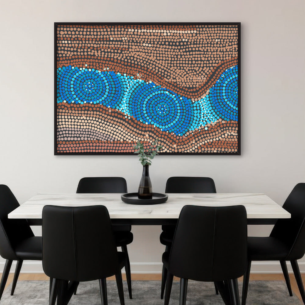 Rock Pool I - Art Print by Renee Molineaux, Poster, Stretched Canvas or Framed Wall Art Prints, shown framed in a room