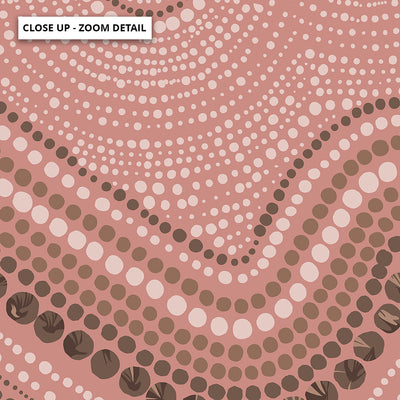 Saltwater Sky Pink - Square Art Print by Renee Molineaux, Poster, Stretched Canvas or Framed Wall Art, Close up View of Print Resolution