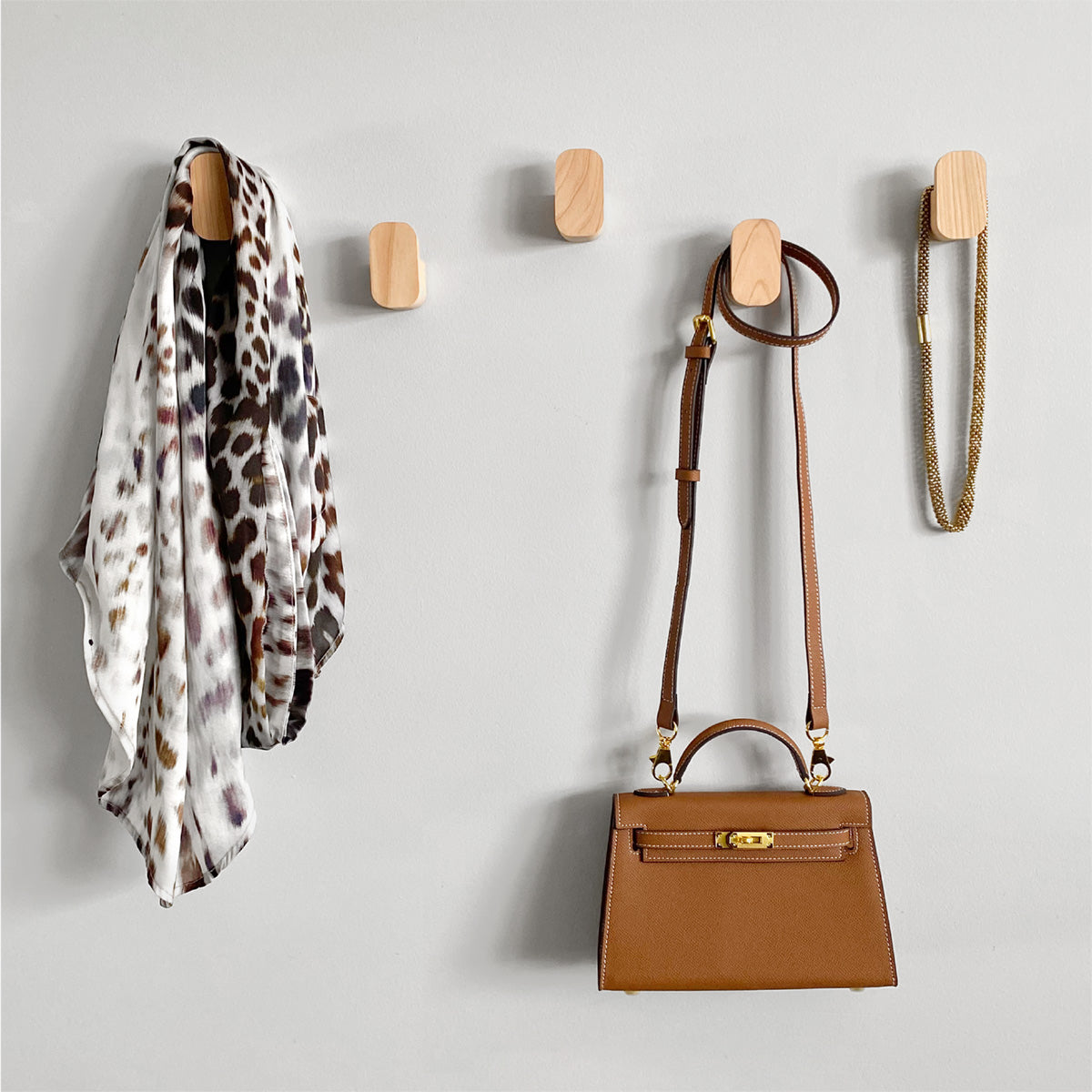 Wood Robe Wall Hook. Handmade Wooden Hook for Modern Homes – Print and ...