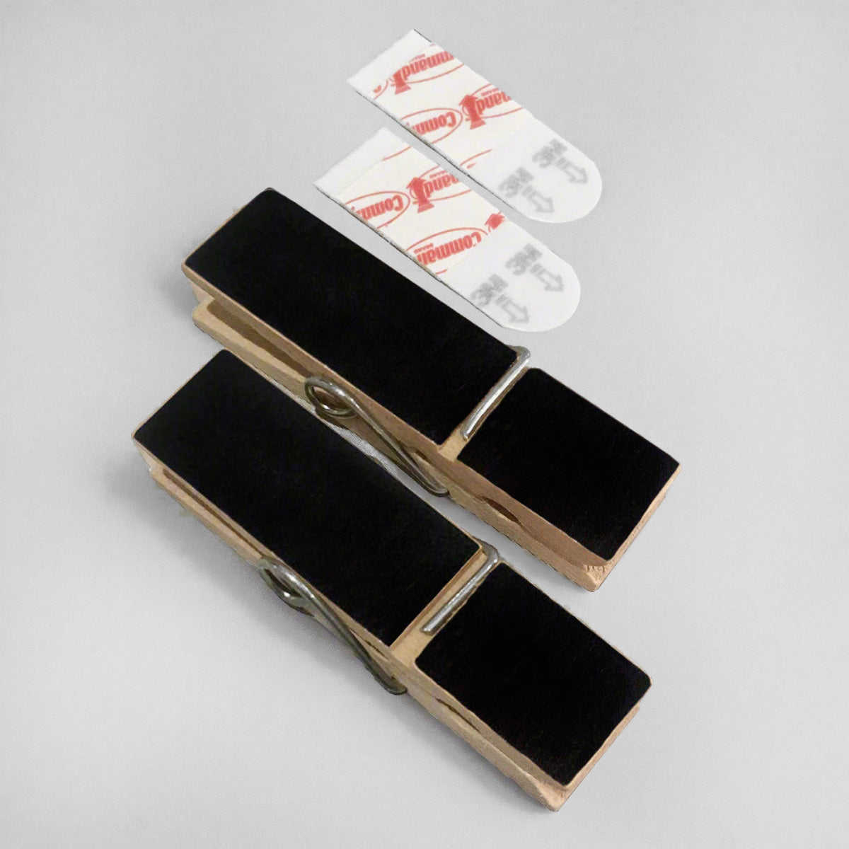 Black Wooden Poster Clips, Spring Clip Hangers - Set of 2 – Print and ...