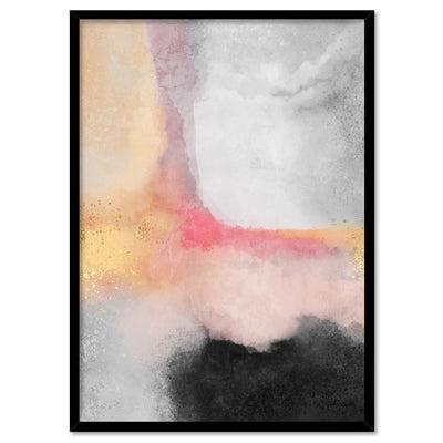 Dusk Horizons I - Art Print, Poster, Stretched Canvas, or Framed Wall Art Print, shown in a black frame