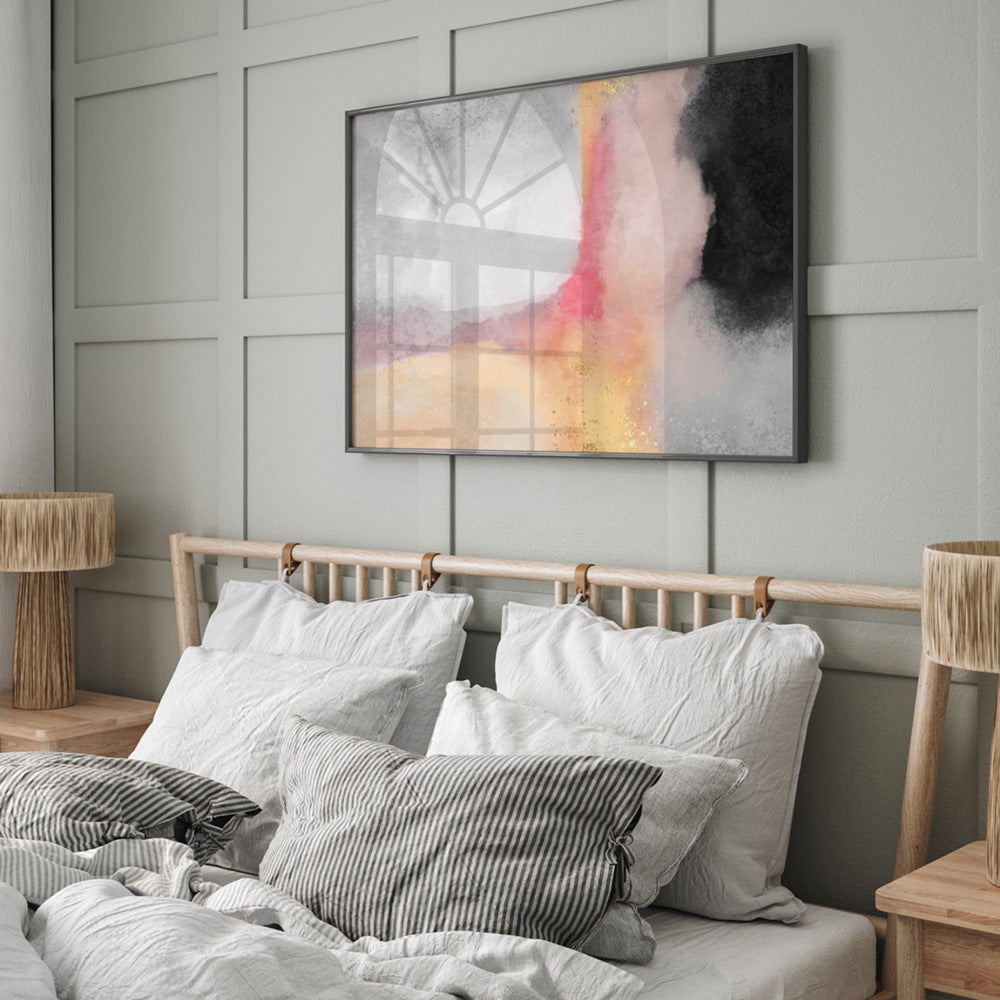 Dusk Horizons I - Art Print, Poster, Stretched Canvas or Framed Wall Art, shown framed in a home interior space