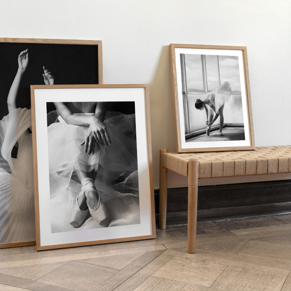 Ballet Intermission - Art Print, Poster, Stretched Canvas or Framed Wall Art, shown framed in a home interior space