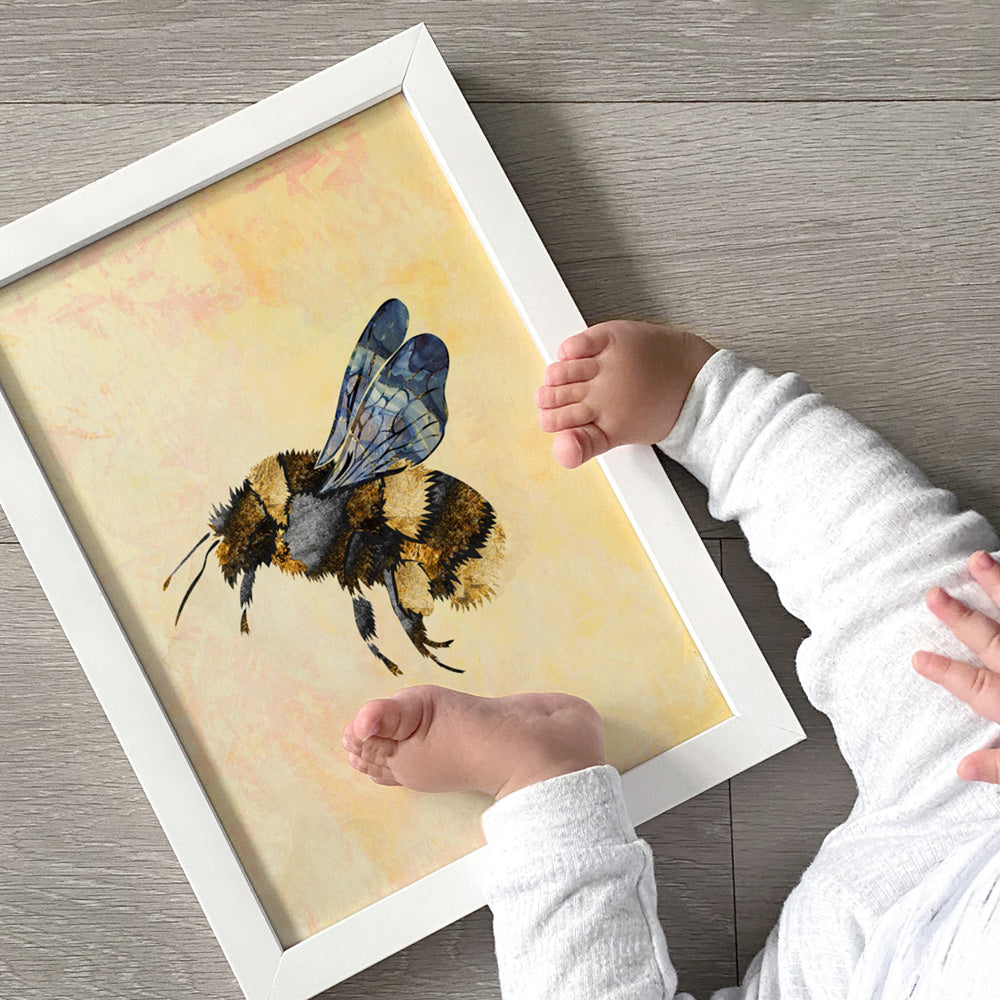 最強 プレベ用 アッセンブリ/ Bumble Bee (受注生産)(在庫3) Bumble bee Kids Room Poster, Wall Art Print in Yellow – Print and
