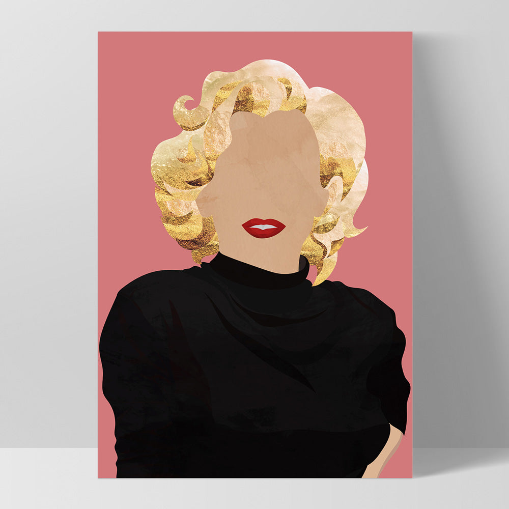 Marilyn Pop - Art Print, Poster, Stretched Canvas, or Framed Wall Art Print, shown as a stretched canvas or poster without a frame