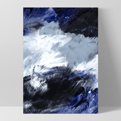 Abstract Fluid Falls - Art Print, Poster, Stretched Canvas, or Framed Wall Art Print, shown as a stretched canvas or poster without a frame