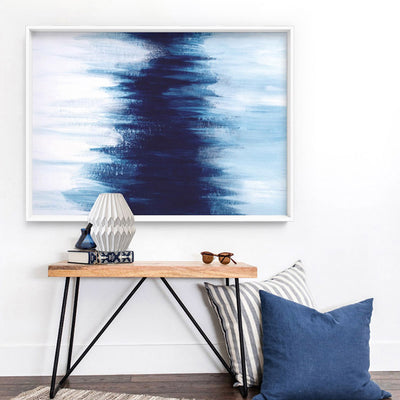 Abstract Event Horizon - Art Print, Poster, Stretched Canvas or Framed Wall Art Prints, shown framed in a room