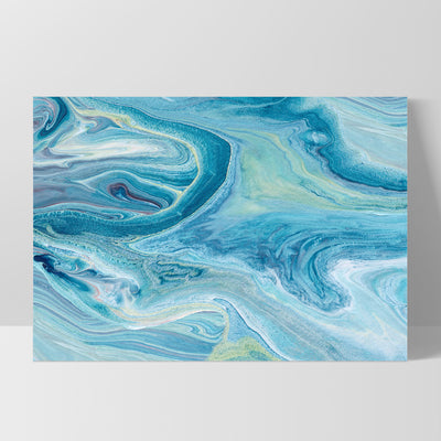Abstract Ocean Park - Art Print, Poster, Stretched Canvas, or Framed Wall Art Print, shown as a stretched canvas or poster without a frame