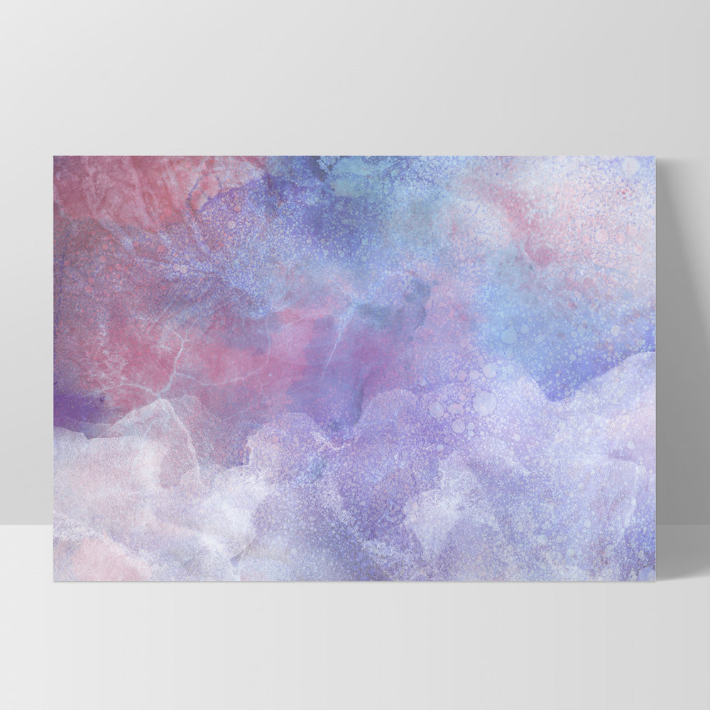 Distressed Pastel Ink Abstract - Art Print, Poster, Stretched Canvas, or Framed Wall Art Print, shown as a stretched canvas or poster without a frame