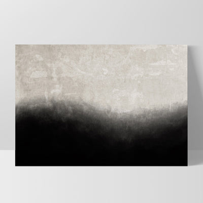 Black on Linen I - Art Print, Poster, Stretched Canvas, or Framed Wall Art Print, shown as a stretched canvas or poster without a frame
