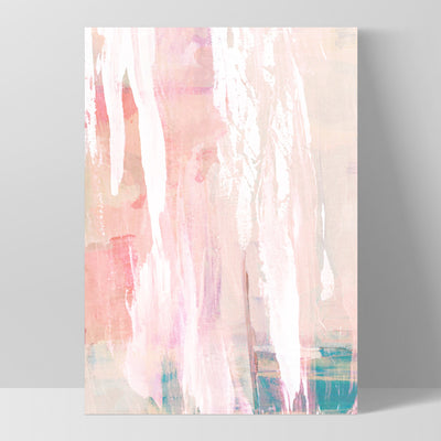 Blush Flurry I  - Art Print, Poster, Stretched Canvas, or Framed Wall Art Print, shown as a stretched canvas or poster without a frame