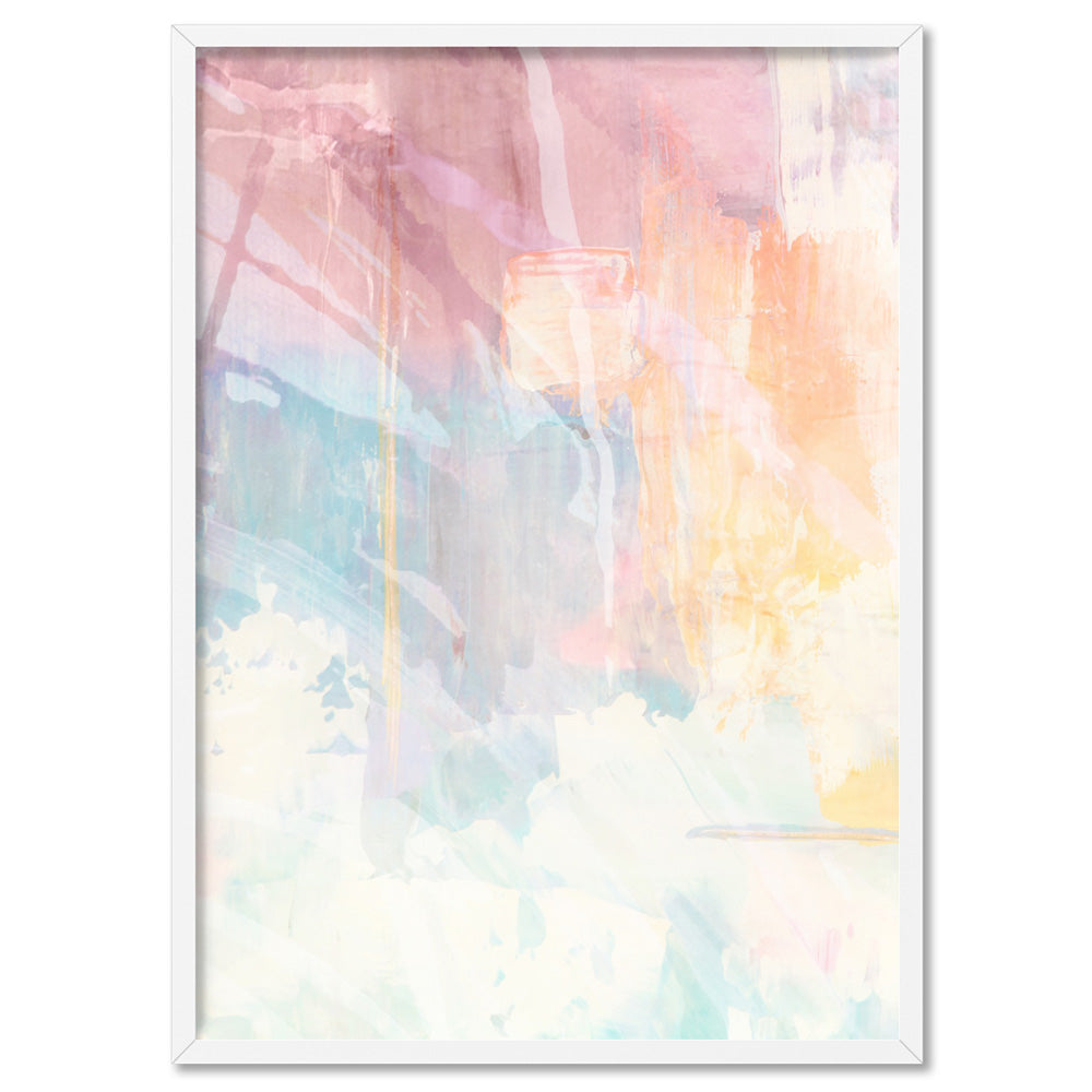 Serenity Prism I - Art Print, Poster, Stretched Canvas, or Framed Wall Art Print, shown in a white frame