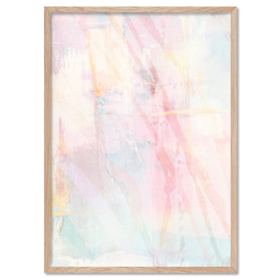 Serenity Prism II - Art Print, Poster, Stretched Canvas, or Framed Wall Art Print, shown in a natural timber frame