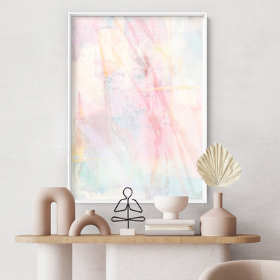 Serenity Prism II - Art Print, Poster, Stretched Canvas or Framed Wall Art Prints, shown framed in a room