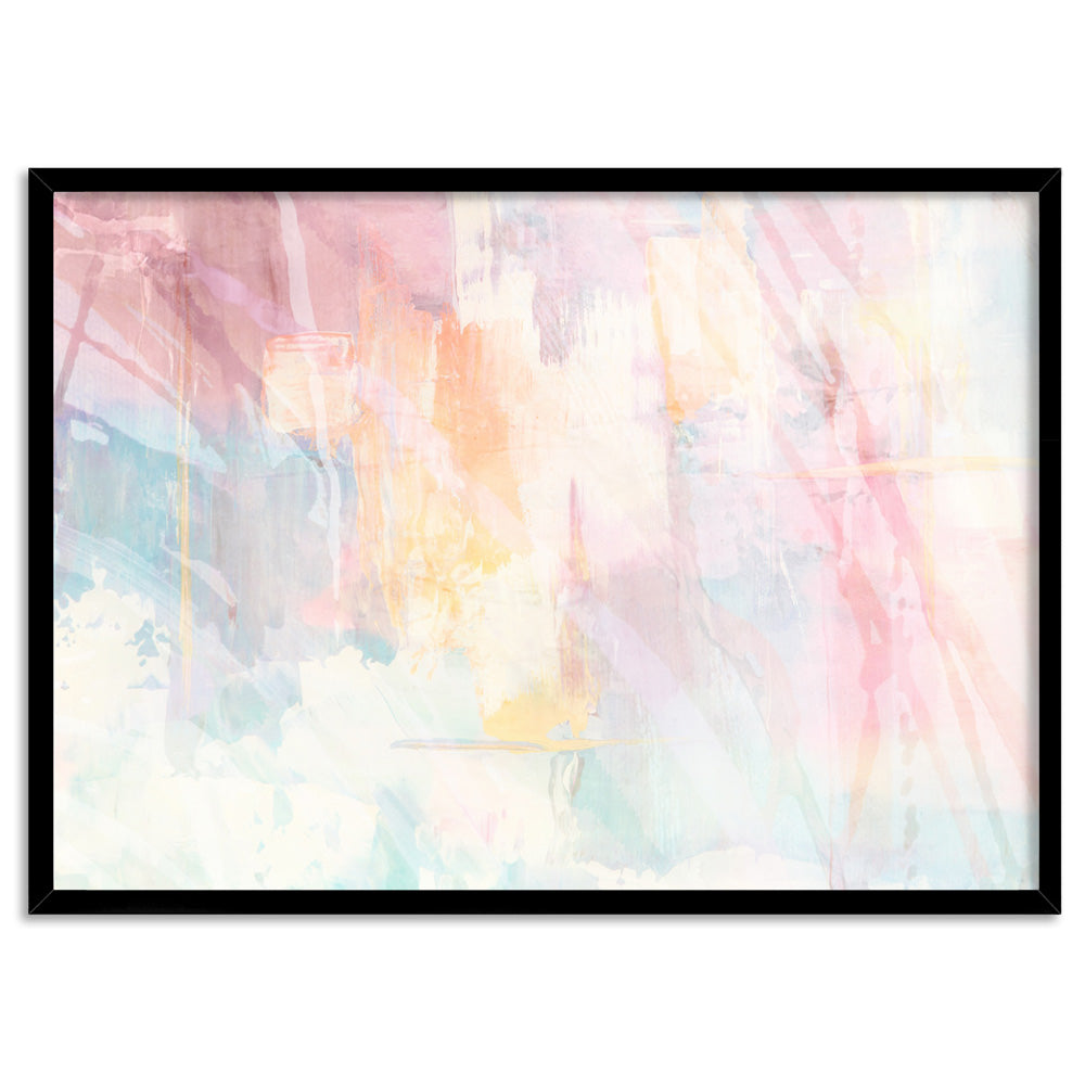 Serenity Prism III - Art Print, Poster, Stretched Canvas, or Framed Wall Art Print, shown in a black frame