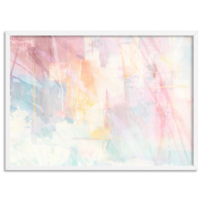 Serenity Prism III - Art Print, Poster, Stretched Canvas, or Framed Wall Art Print, shown in a white frame
