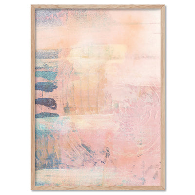 Pastels in the Dark II - Art Print, Poster, Stretched Canvas, or Framed Wall Art Print, shown in a natural timber frame
