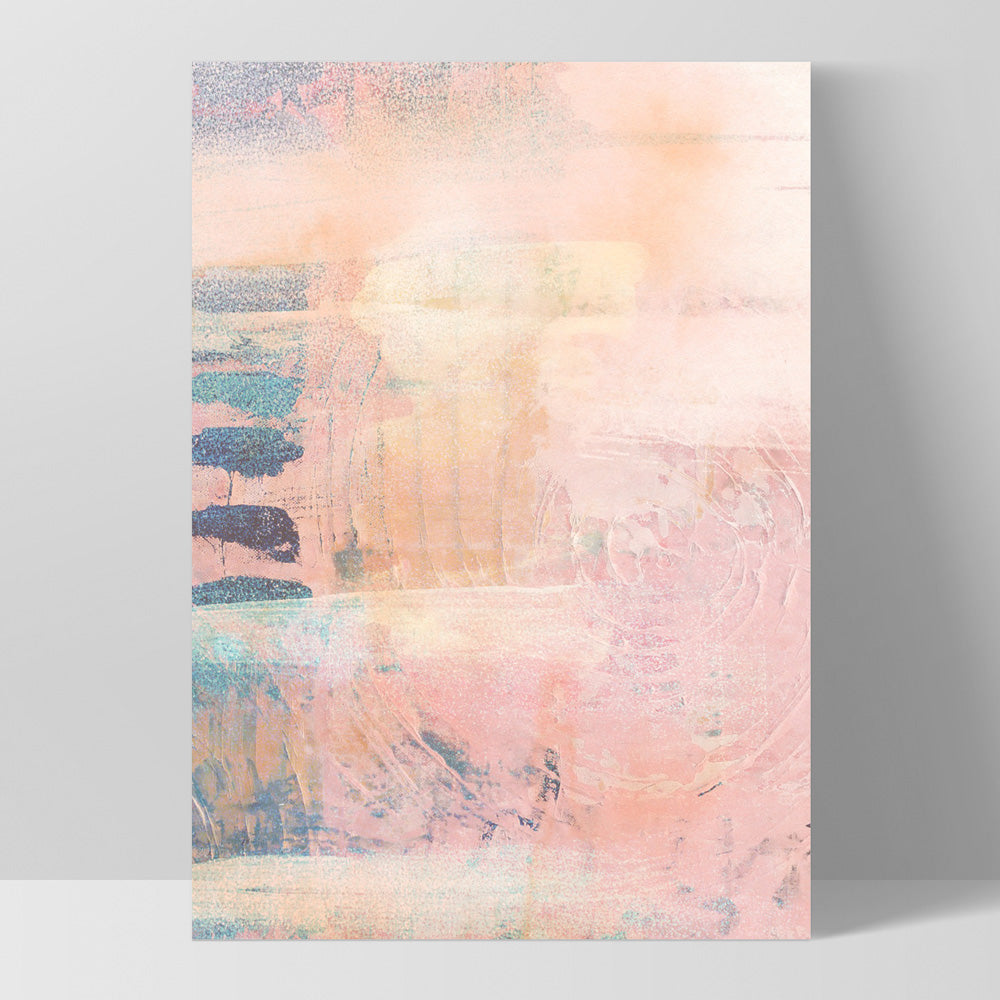 Pastels in the Dark II - Art Print, Poster, Stretched Canvas, or Framed Wall Art Print, shown as a stretched canvas or poster without a frame