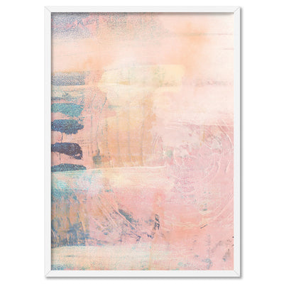 Pastels in the Dark II - Art Print, Poster, Stretched Canvas, or Framed Wall Art Print, shown in a white frame
