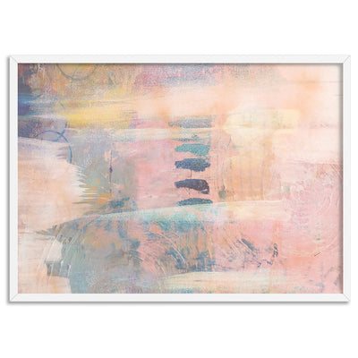 Pastels in the Dark III - Art Print, Poster, Stretched Canvas, or Framed Wall Art Print, shown in a white frame