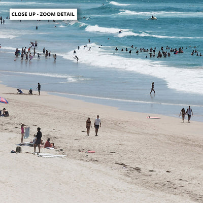 Cronulla Beach Horizon II - Art Print, Poster, Stretched Canvas or Framed Wall Art, Close up View of Print Resolution