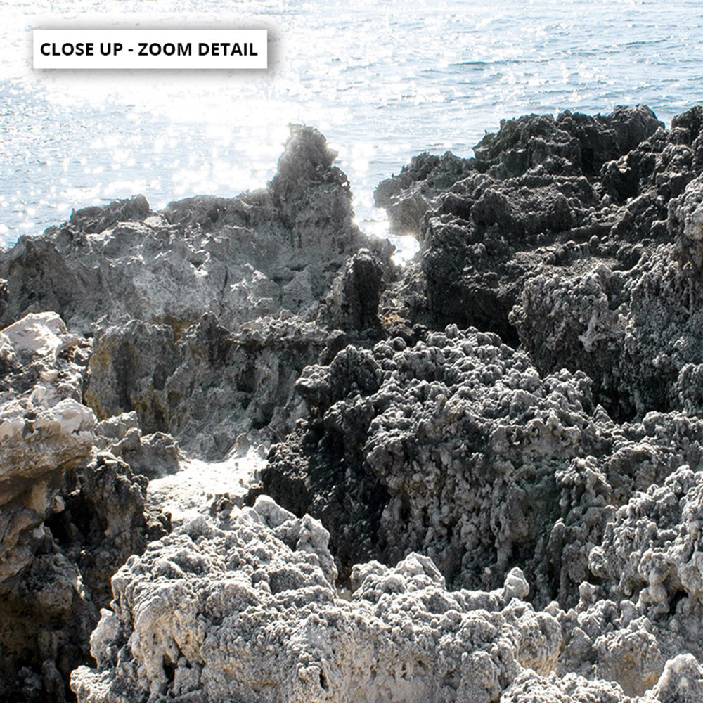 Point Peron WA Poster. Limestone Coastline Wall Art Print – Print and ...