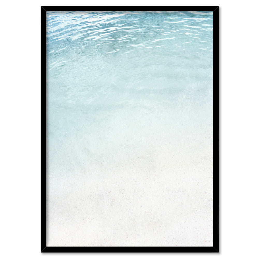 Still III | On the Shore - Art Print, Poster, Stretched Canvas, or Framed Wall Art Print, shown in a black frame