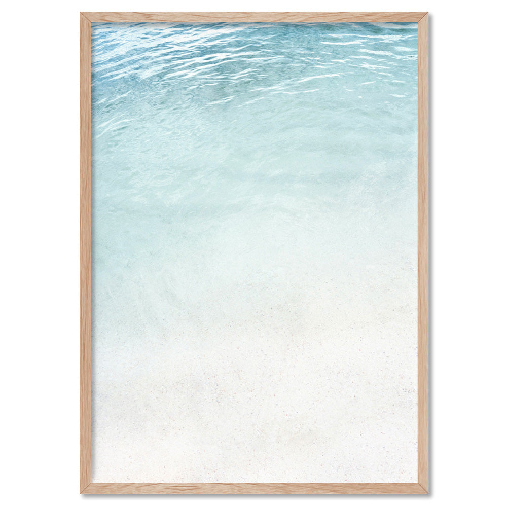 Still III | On the Shore - Art Print, Poster, Stretched Canvas, or Framed Wall Art Print, shown in a natural timber frame