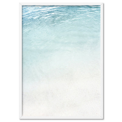 Still III | On the Shore - Art Print, Poster, Stretched Canvas, or Framed Wall Art Print, shown in a white frame