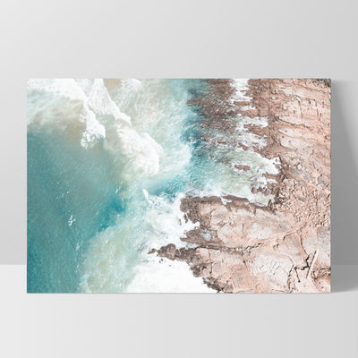 Eleven Mile Beach Aerial I - Art Print, Poster, Stretched Canvas, or Framed Wall Art Print, shown as a stretched canvas or poster without a frame