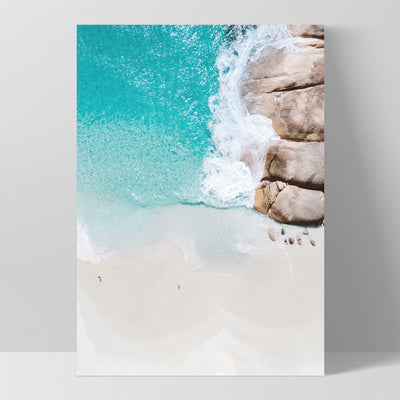 Little Beach Albany II - Art Print, Poster, Stretched Canvas, or Framed Wall Art Print, shown as a stretched canvas or poster without a frame