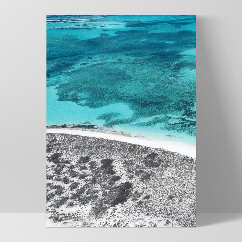 Reef Edge I - Art Print, Poster, Stretched Canvas, or Framed Wall Art Print, shown as a stretched canvas or poster without a frame
