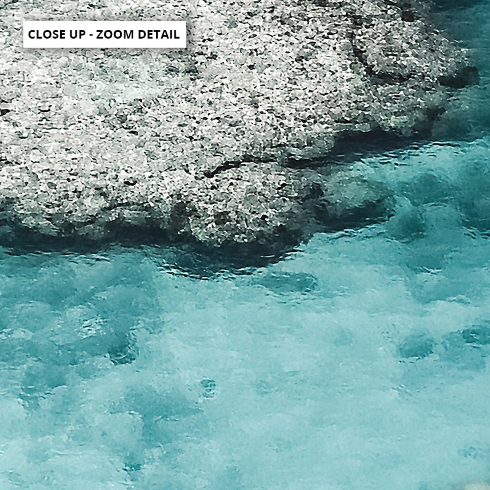 From Above | Coral Reef II - Art Print, Poster, Stretched Canvas or Framed Wall Art, Close up View of Print Resolution