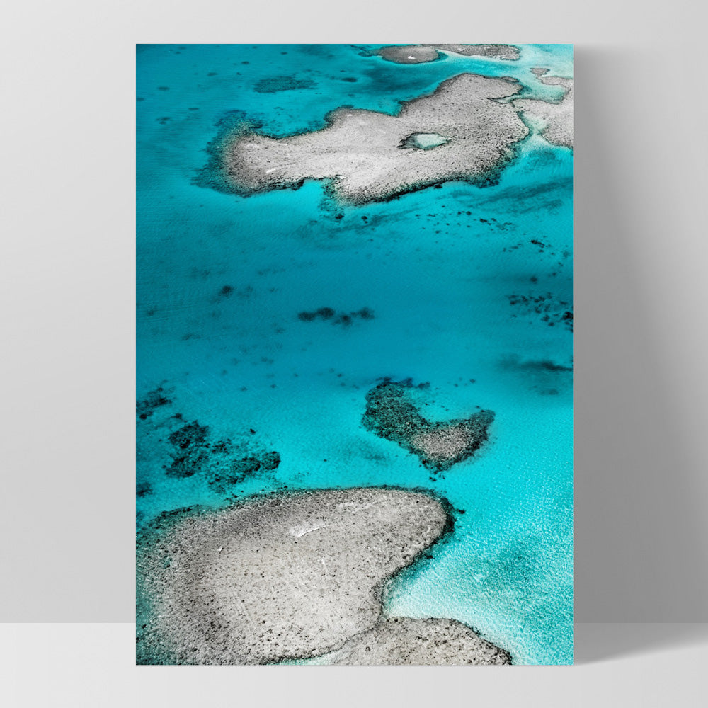 The Reef I - Art Print, Poster, Stretched Canvas, or Framed Wall Art Print, shown as a stretched canvas or poster without a frame